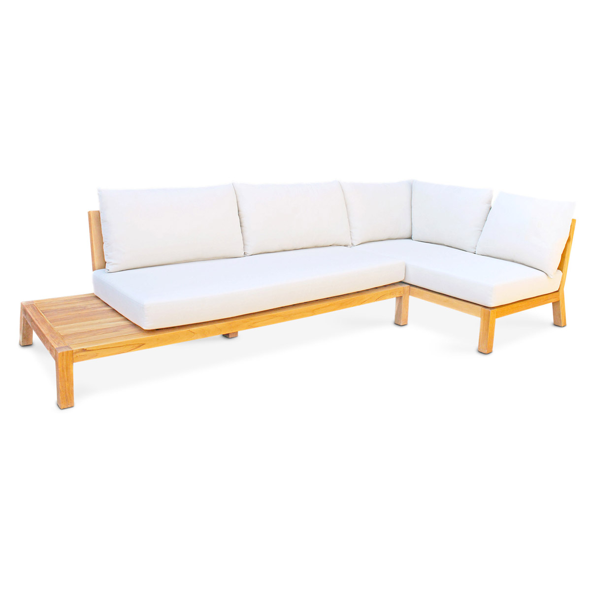 INBALI Dojo | Cushioned teak L-shaped sofa INBALI Dojo | Cushioned teak L-shaped sofa
