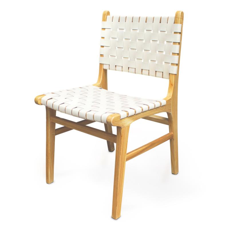 Oath | Teak & leather dining chair
