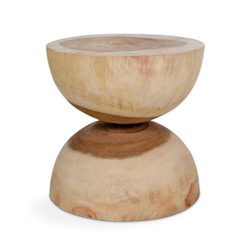 INBALI Yoga | Solid suar wood side table stool